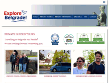 Tablet Screenshot of explore-belgrade.com